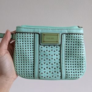 Nine West Aquamarine Wristlet